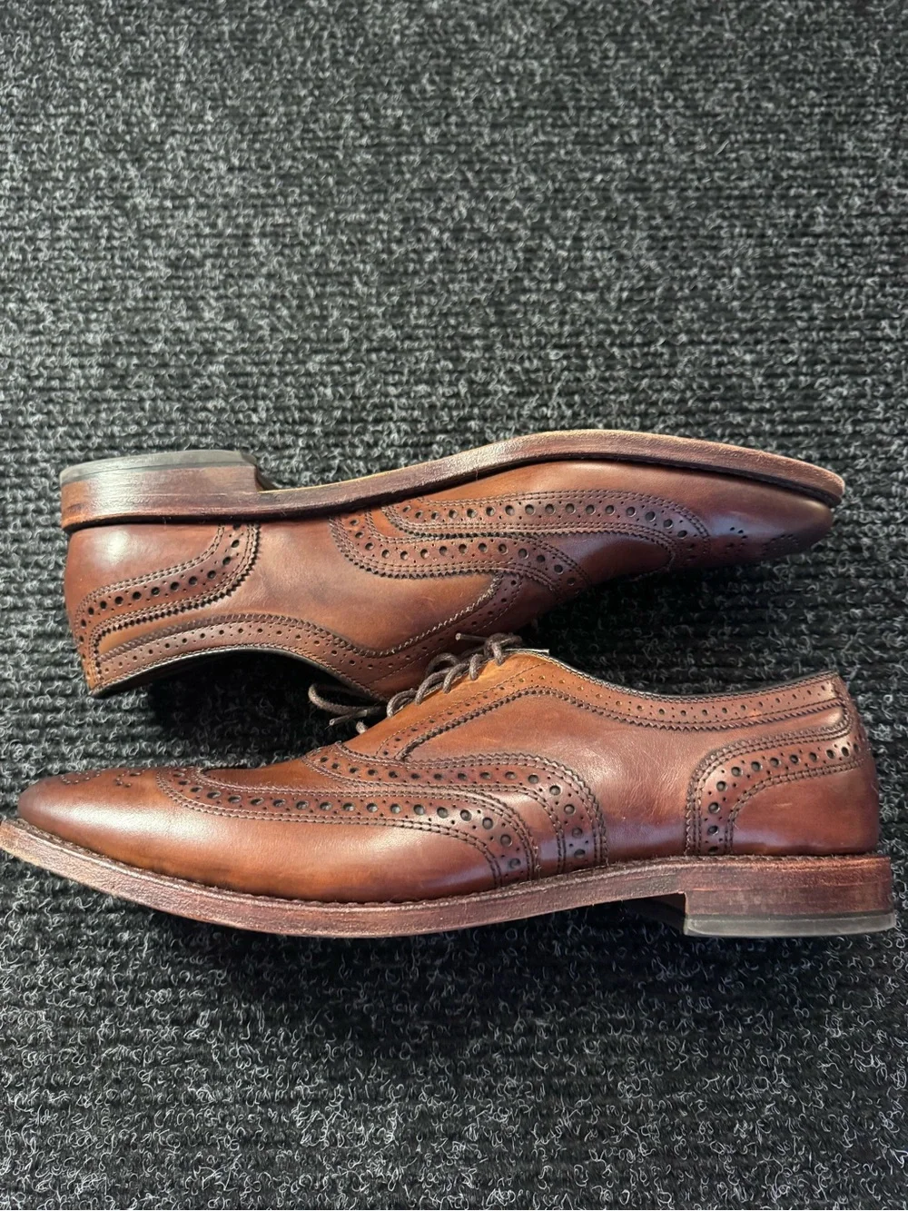Allen Edmonds McAllister Wingtip Oxford Sz 11 2A Dark Chili Handcrafted In USA